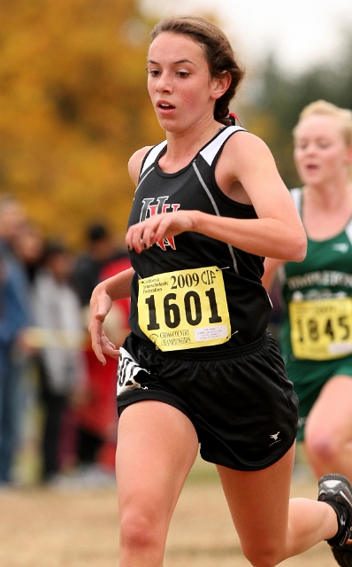 2009 CIF XC Girls D4-115.JPG - 2009 California CIF Cross Country Championships, Woodward Park, Fresno, California